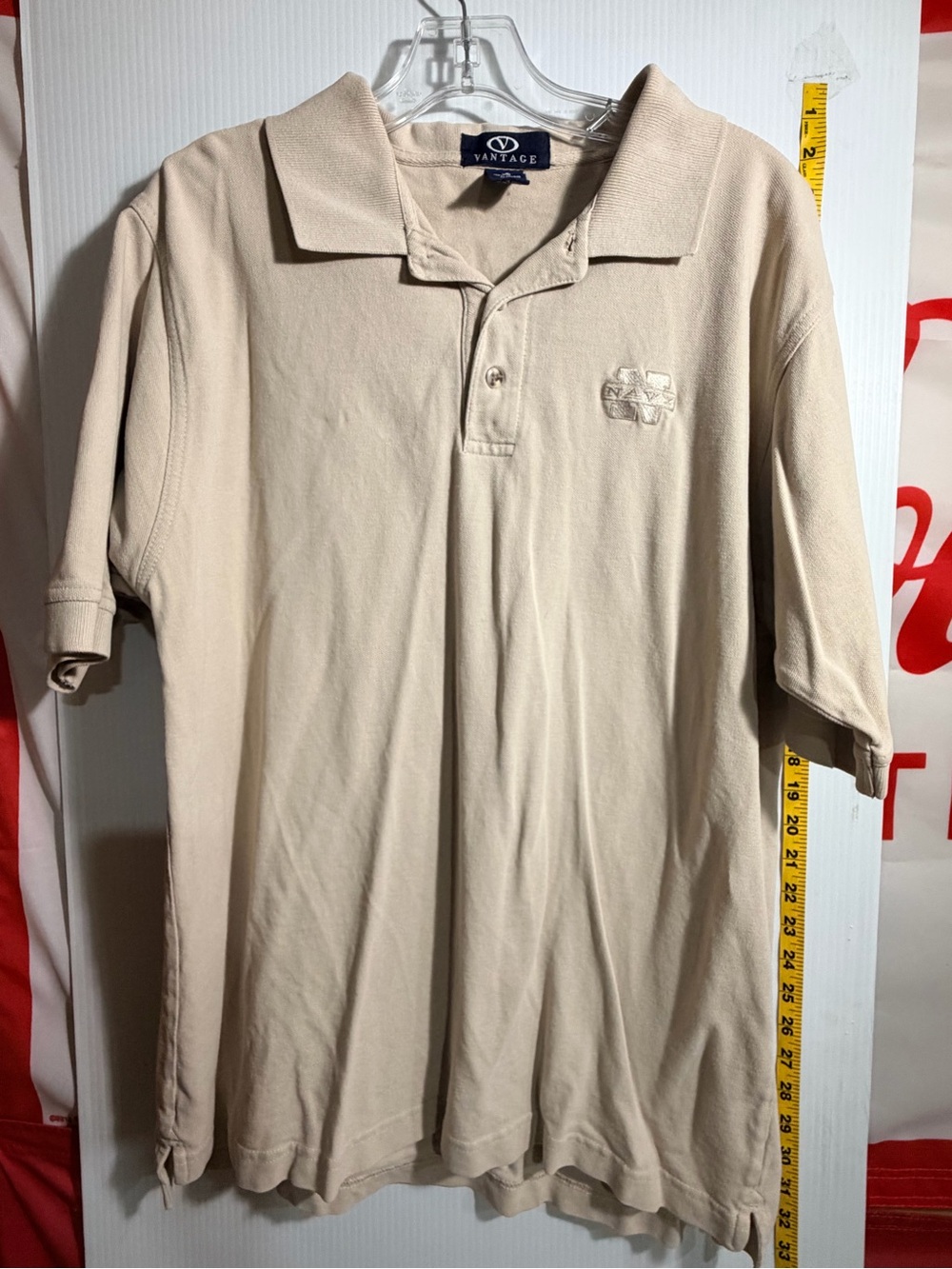 Men's Polo Shirt in Beige